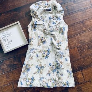{THEME} Floral Sleeveless Dress